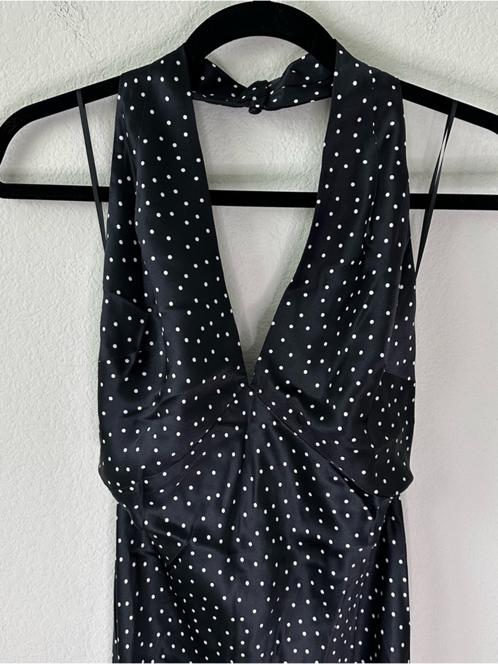 Reformation Daniela Silk Polka
Dot Black Maxi Dress SZ US 2 NWT - Picture 5 of 8